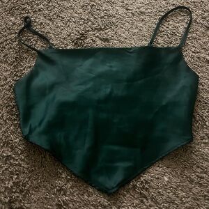 Forever 21 Deep Teal Satin Cami